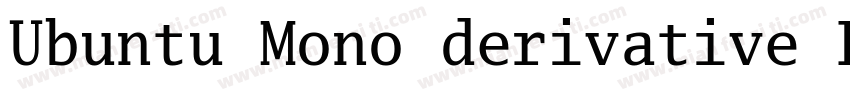 Ubuntu Mono derivative Powerline字体转换